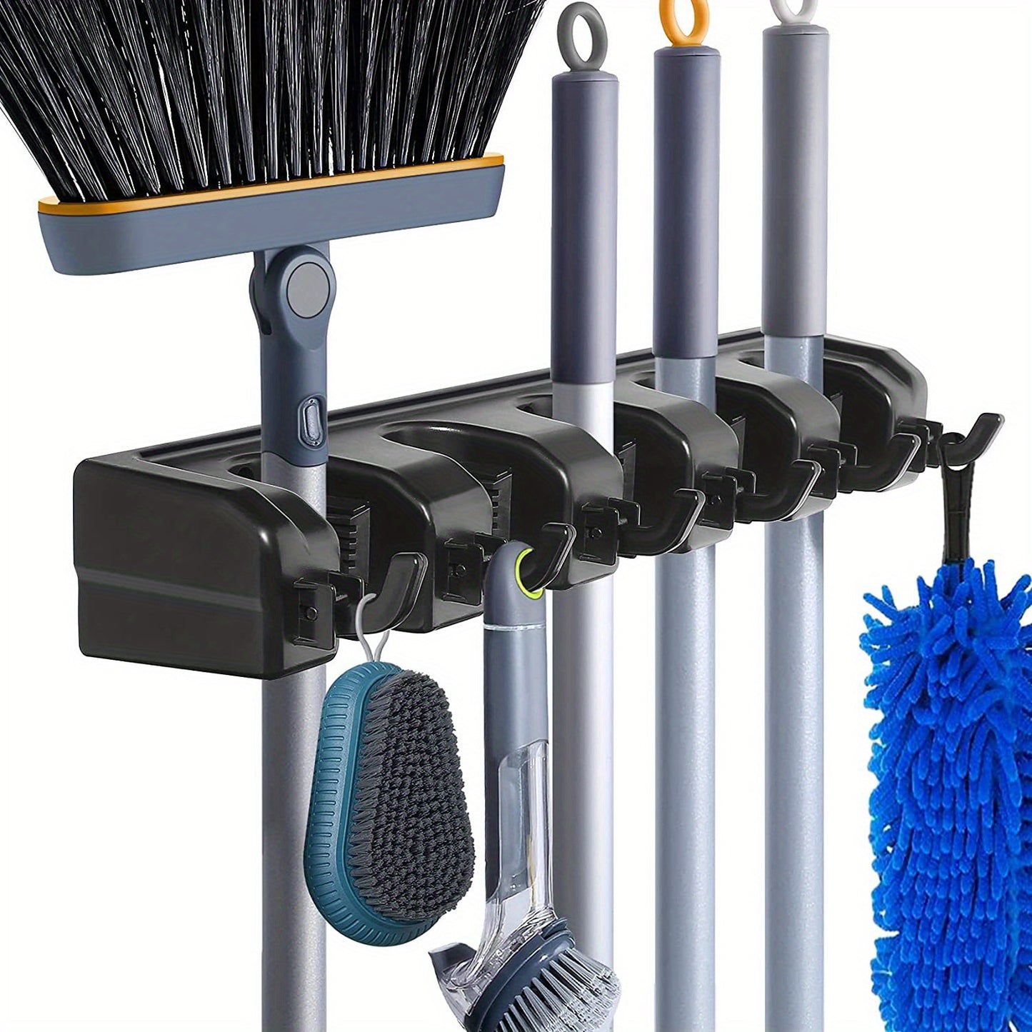 5 Slot Wall Mounted Broom/Utility Holder