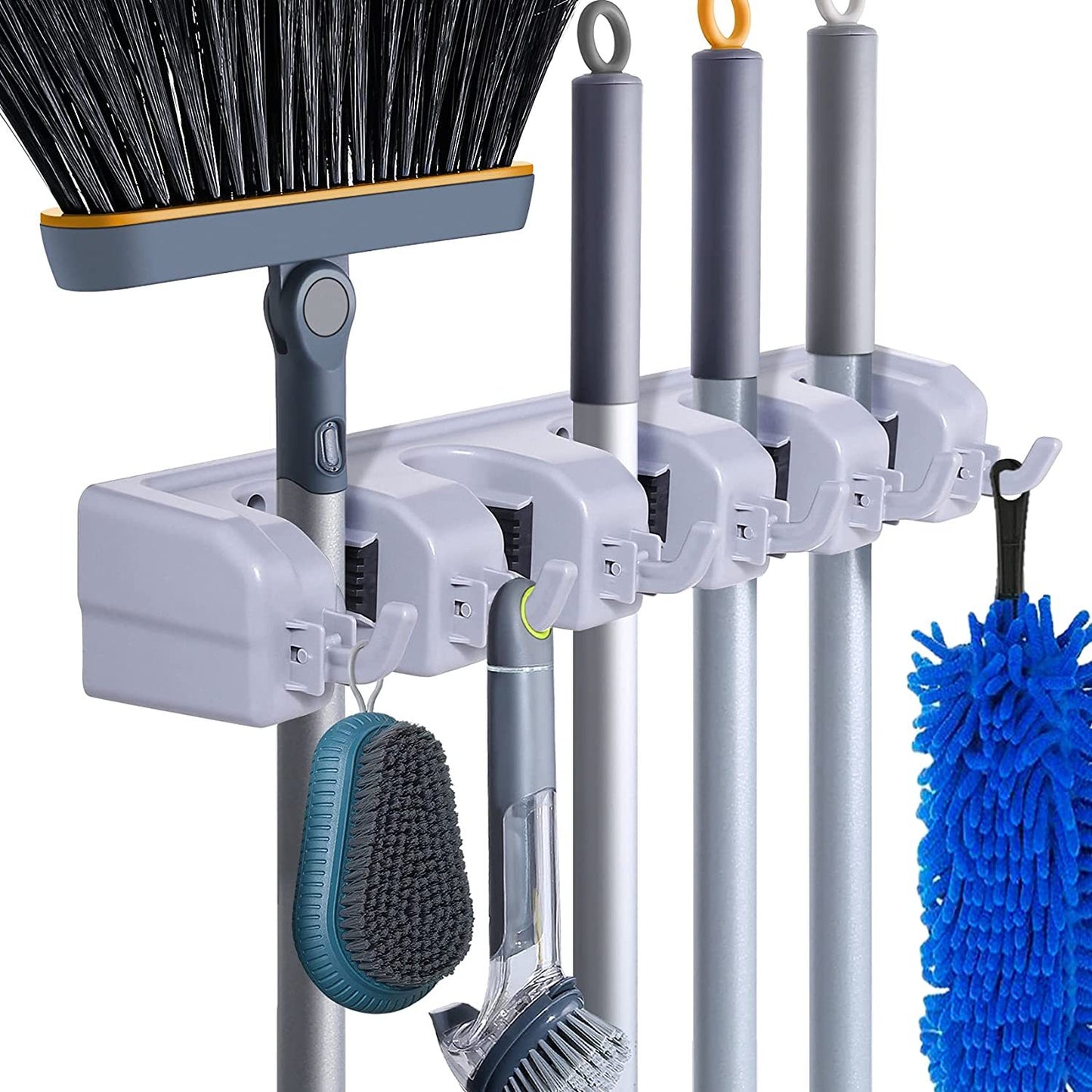 5 Slot Wall Mounted Broom/Utility Holder