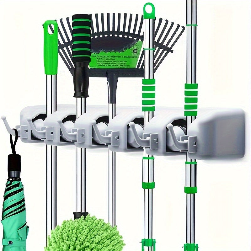 5 Slot Wall Mounted Broom/Utility Holder
