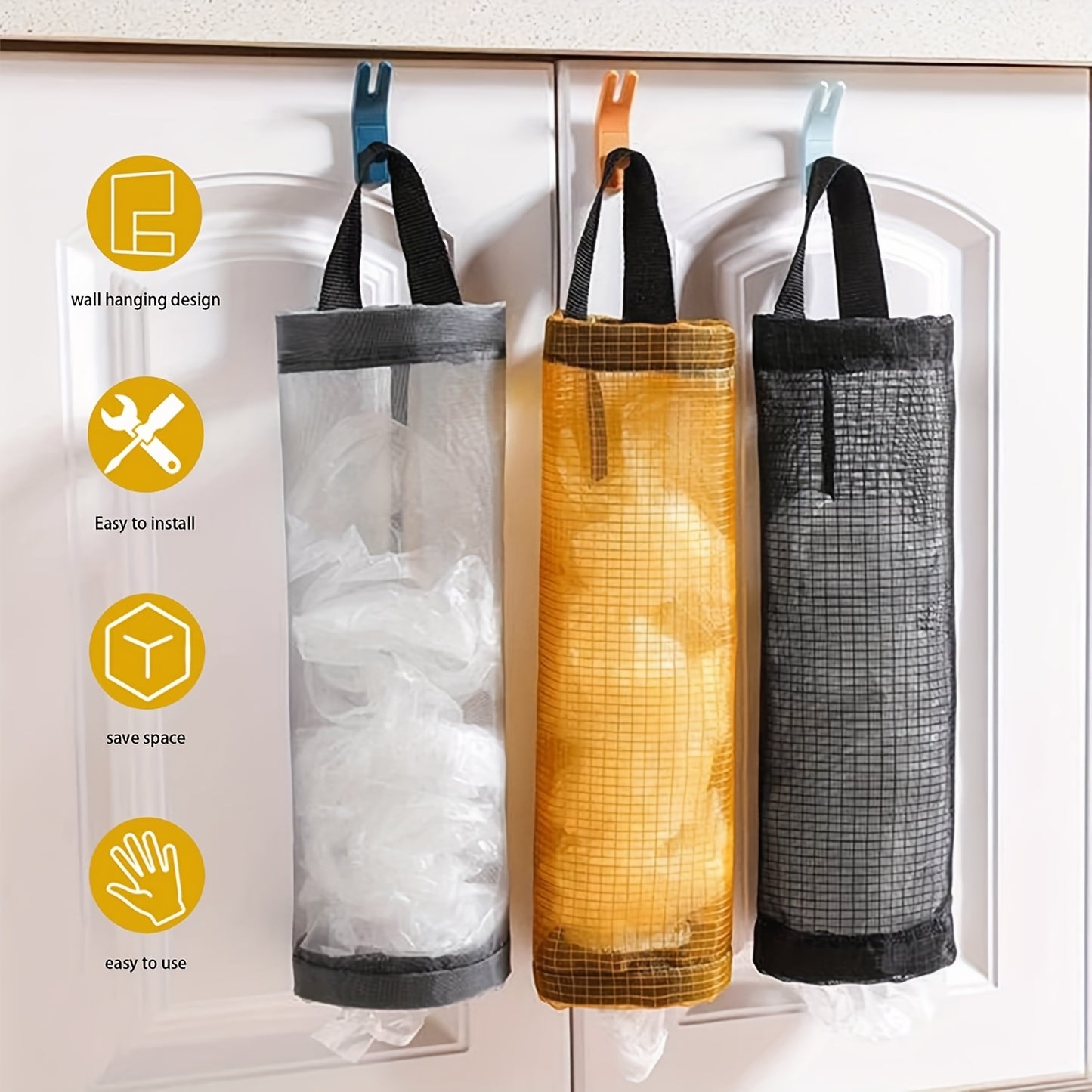 Foldable Mesh Grocery Bag Holder