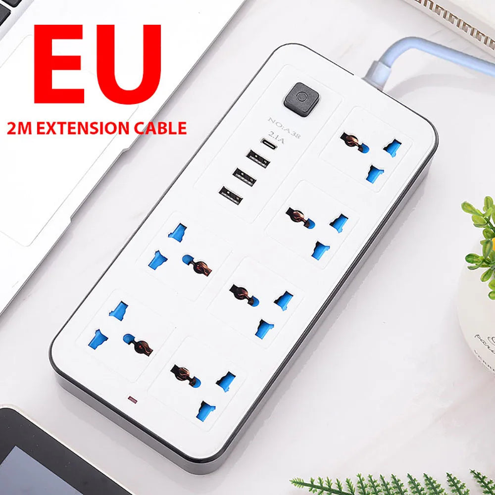 Universal Power Strip Type C USB Port