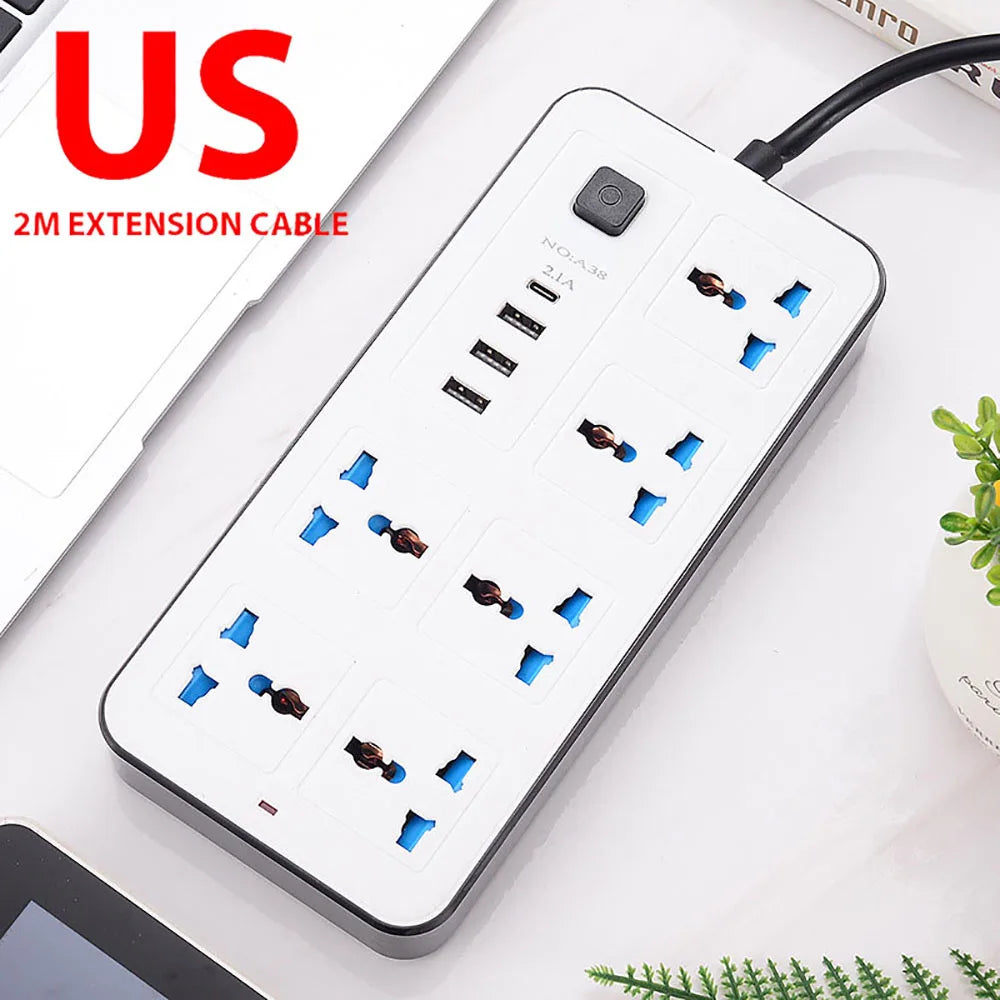 Universal Power Strip Type C USB Port