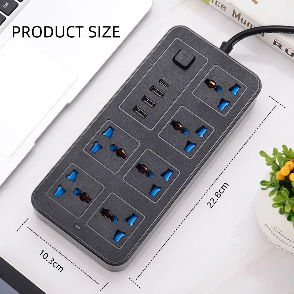 Universal Power Strip Type C USB Port