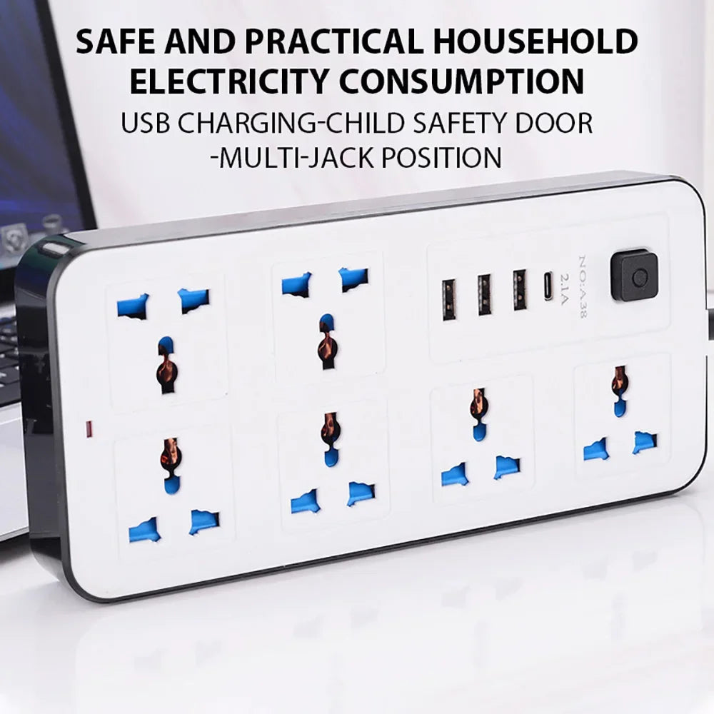 Universal Power Strip Type C USB Port