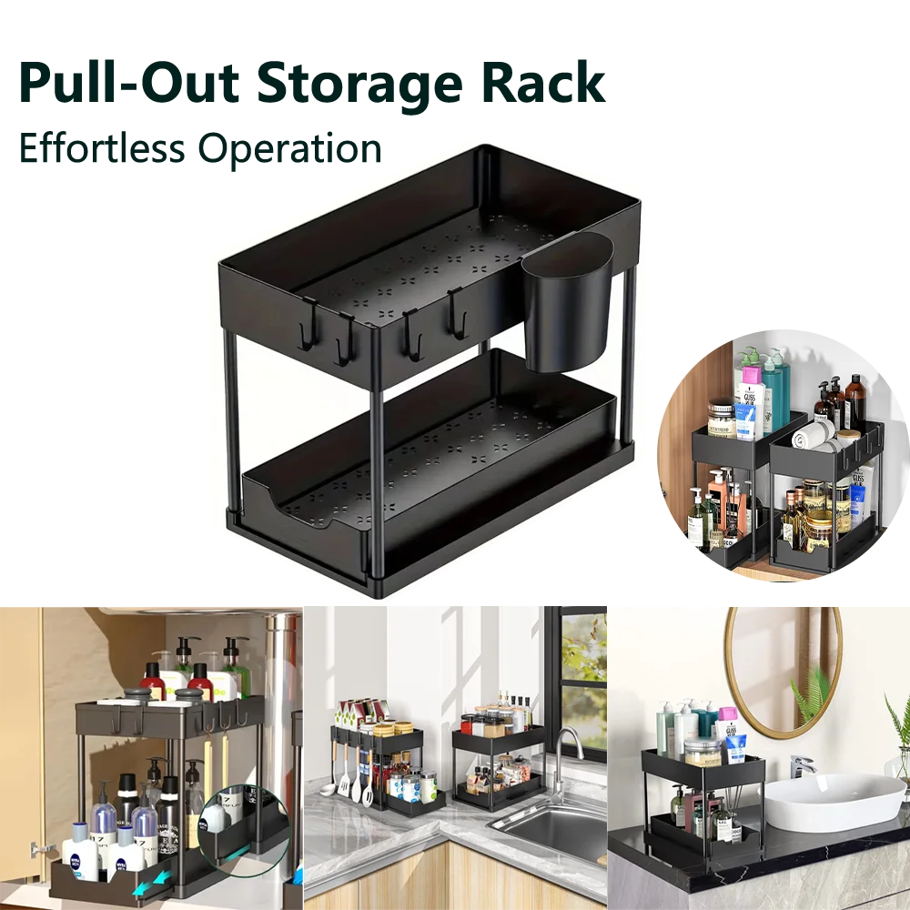 Under-Sink Pull-Out Storage Organizer