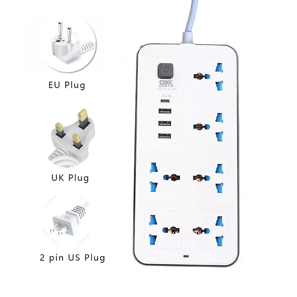 Universal Power Strip Type C USB Port