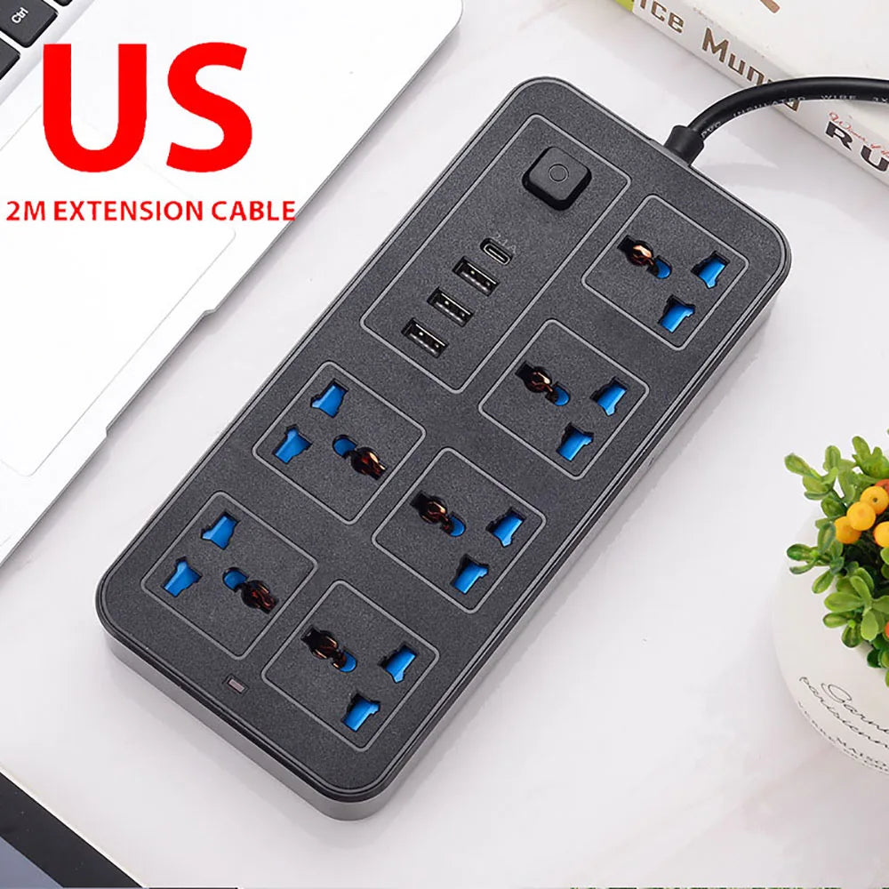 Universal Power Strip Type C USB Port