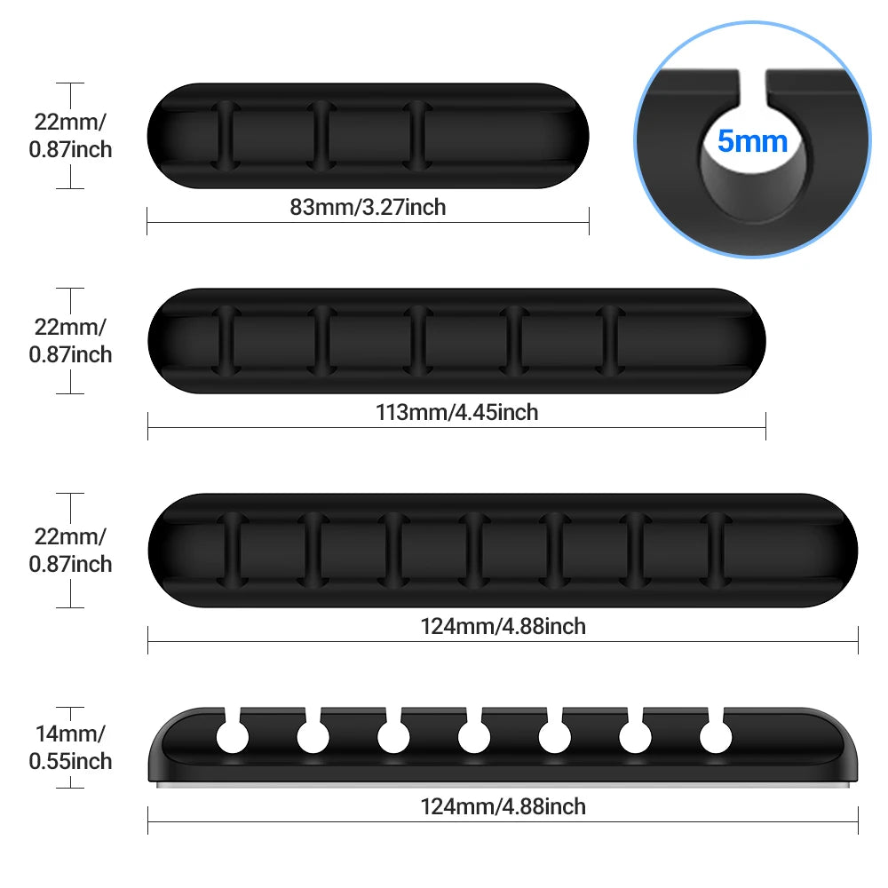Adhesive Cable Holder Clips