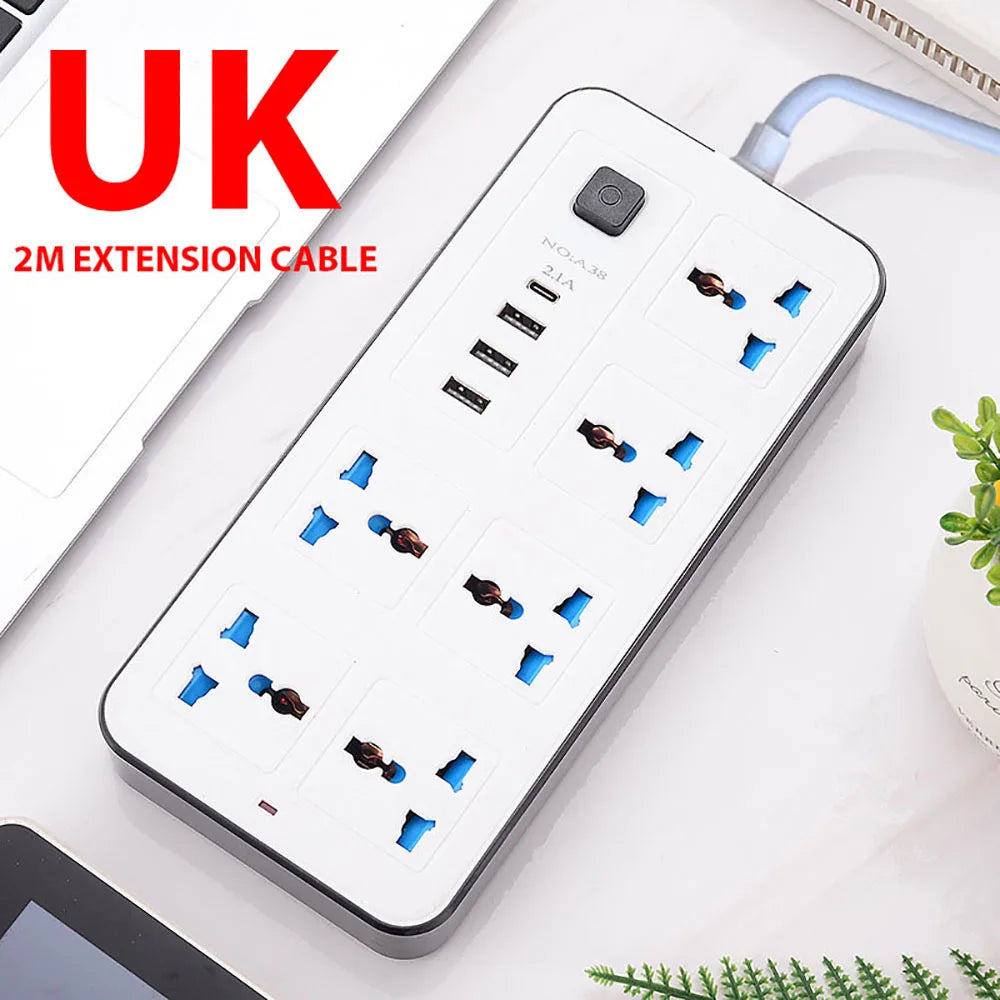 Universal Power Strip Type C USB Port
