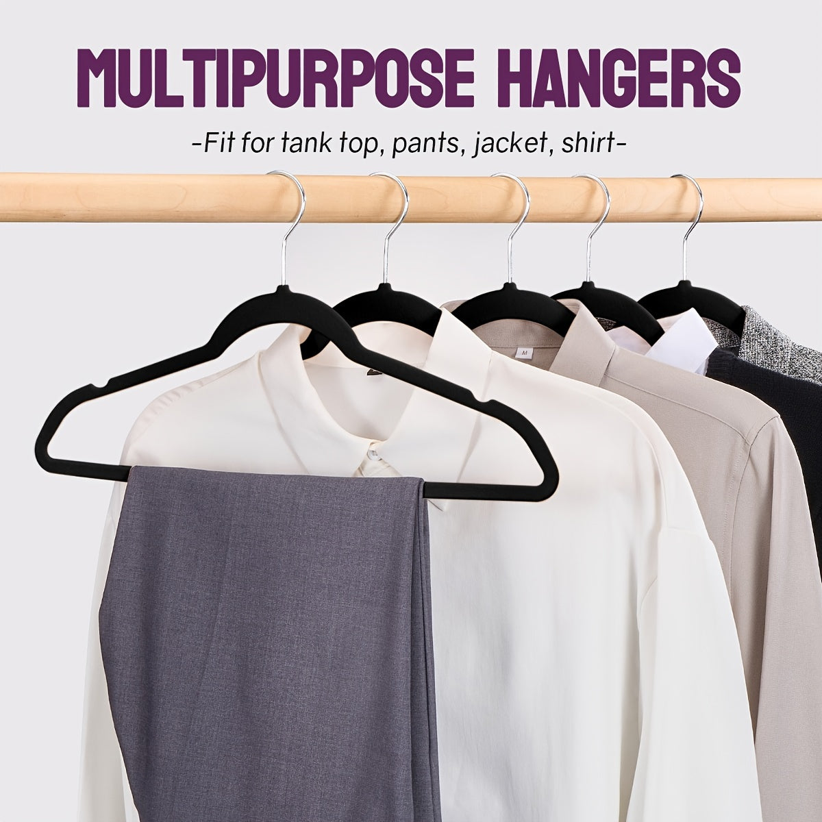 Non-Slip Heavy Duty Velvet Hangers