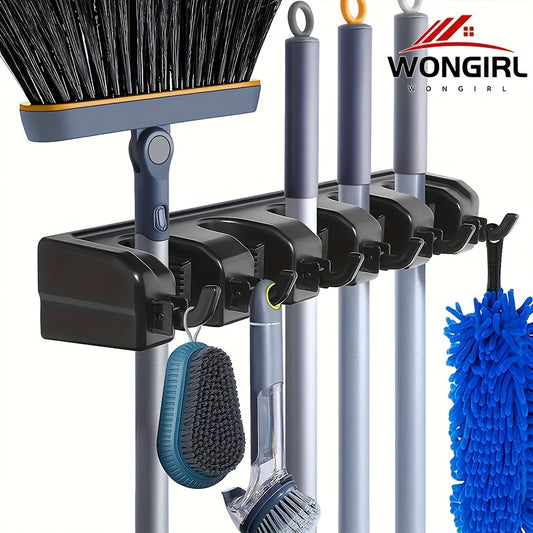 5 Slot Wall Mounted Broom/Utility Holder