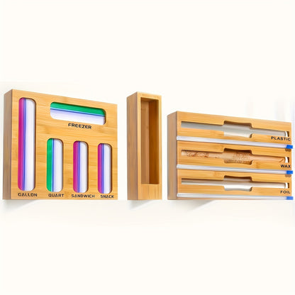 Bamboo Storage Bag Organizer