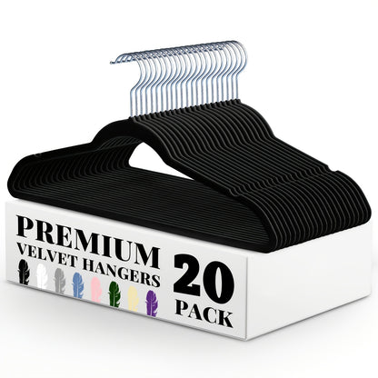 Non-Slip Heavy Duty Velvet Hangers
