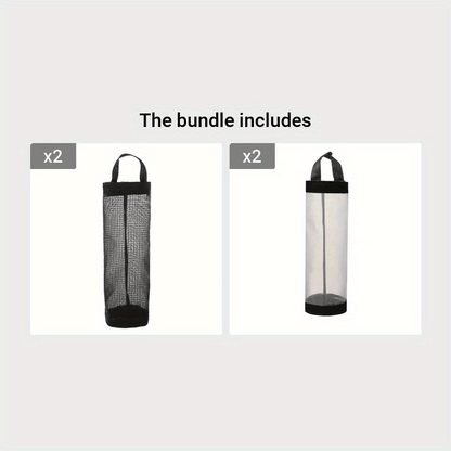 Foldable Mesh Grocery Bag Holder
