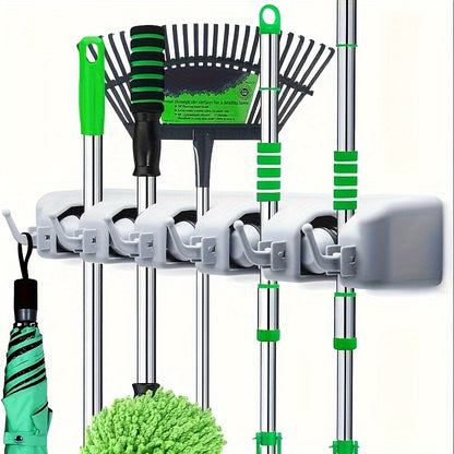 5 Slot Wall Mounted Broom/Utility Holder