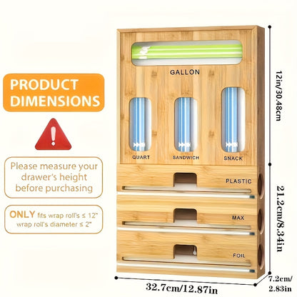 Bamboo Storage Bag Organizer