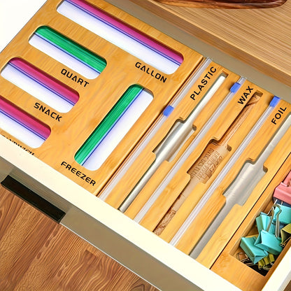 Bamboo Storage Bag Organizer
