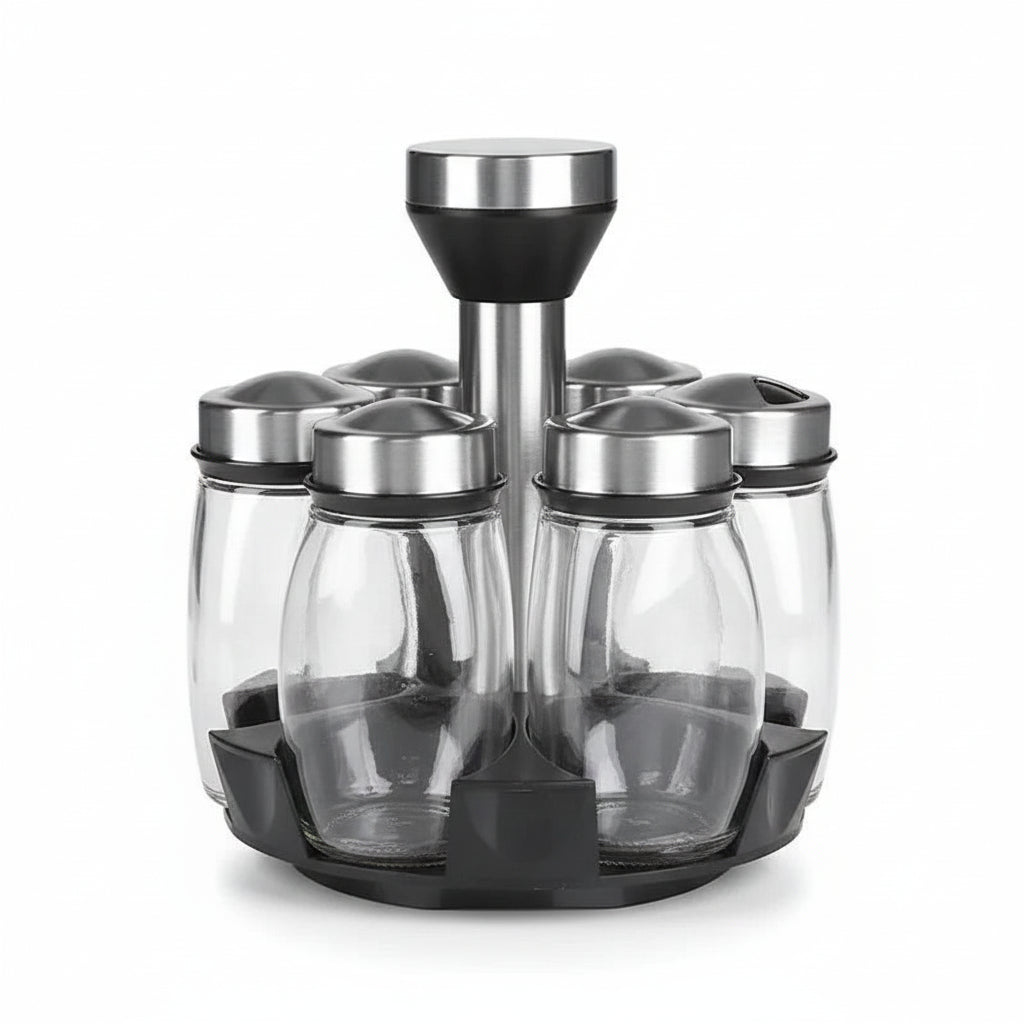 Glass Spice Jar Set