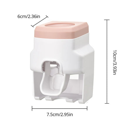Automatic Toothpaste Dispenser and Toothbrush Holder