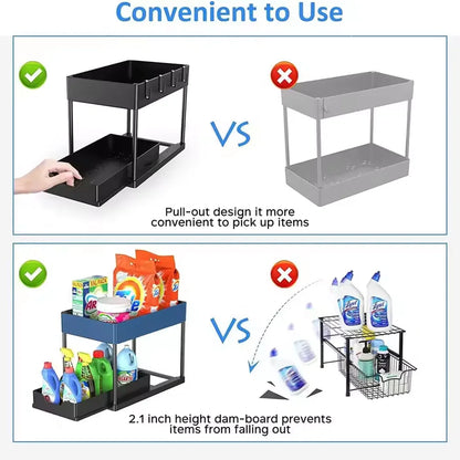 Under-Sink Pull-Out Storage Organizer