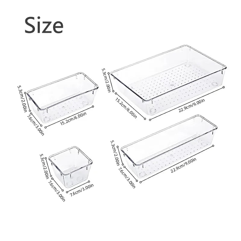 Drawer Organizers Clear Set