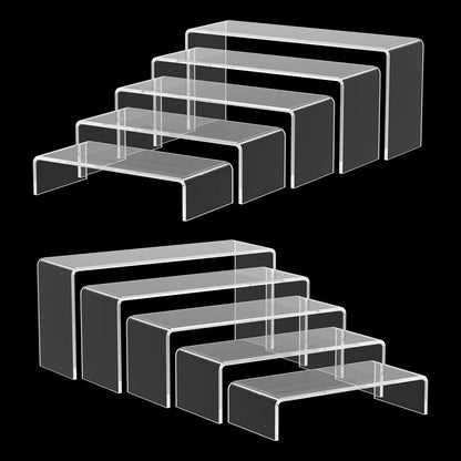 Multi-Tier Transparent Display Shelf