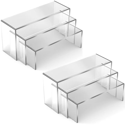 Multi-Tier Transparent Display Shelf