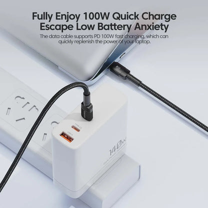 Toocki 100W Type C to USB C Cable PD 3.0 Quick Charge 4.0 Fast Charging Type