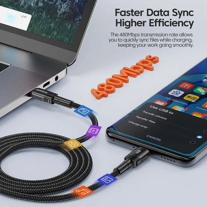 Toocki 100W Type C to USB C Cable PD 3.0 Quick Charge 4.0 Fast Charging Type
