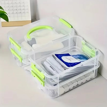 4-Tier Clear Stackable Storage Boxes
